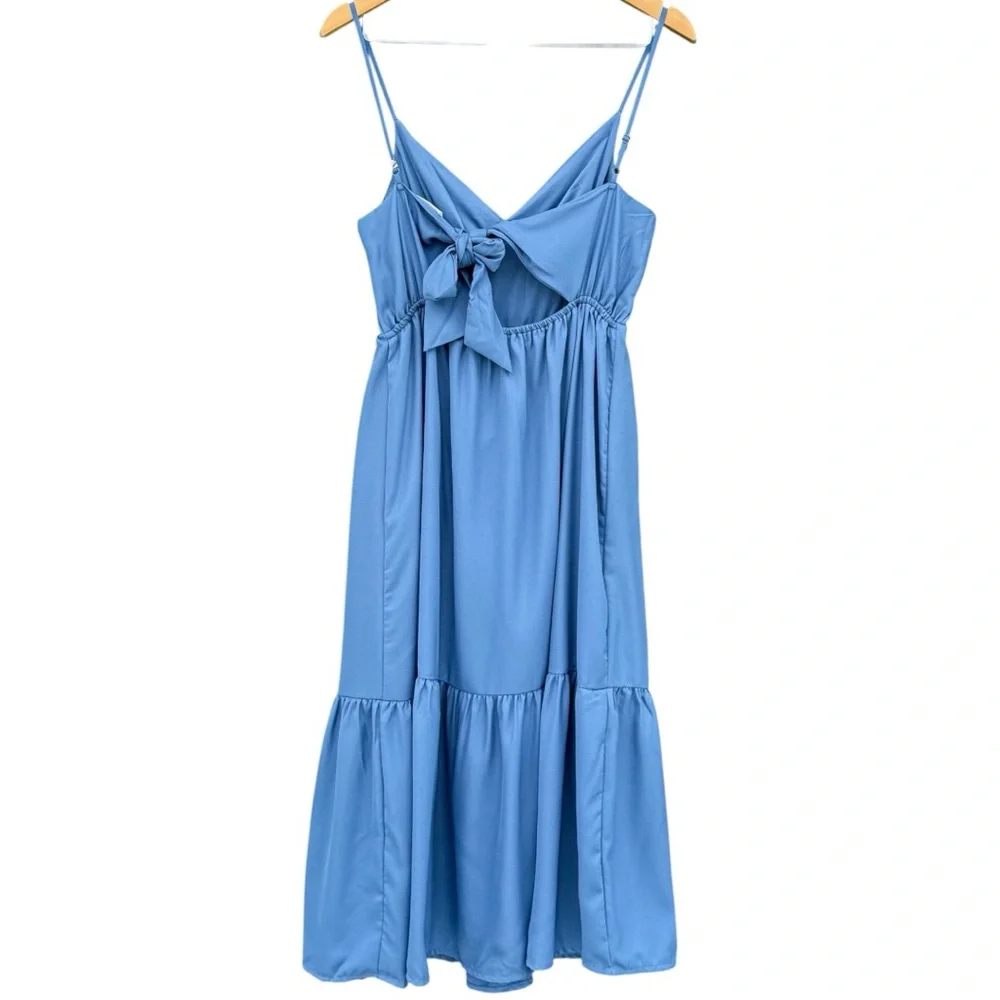 NEW Jessica Simpson | Tiered Cotton/Linen Dress | Small - Picture 2 of 9
